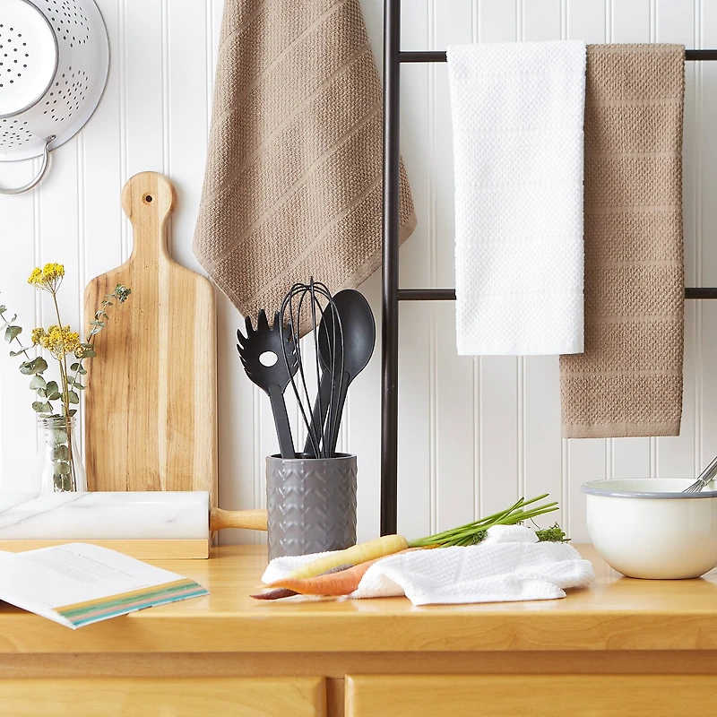 DII® Assorted Stone Basic Chef Terry Dishtowel (Set of 4)