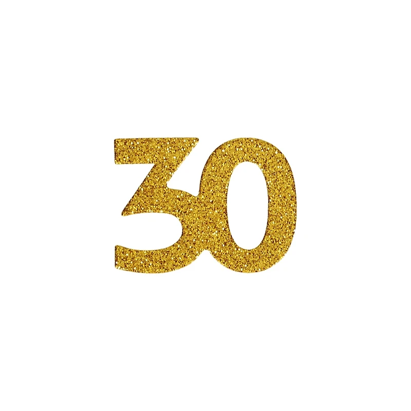 2" Gold Glitter Confetti