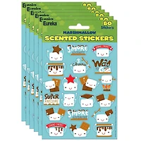 Eureka® Marshmallow Scented Stickers, 6 Packs of 80ct.