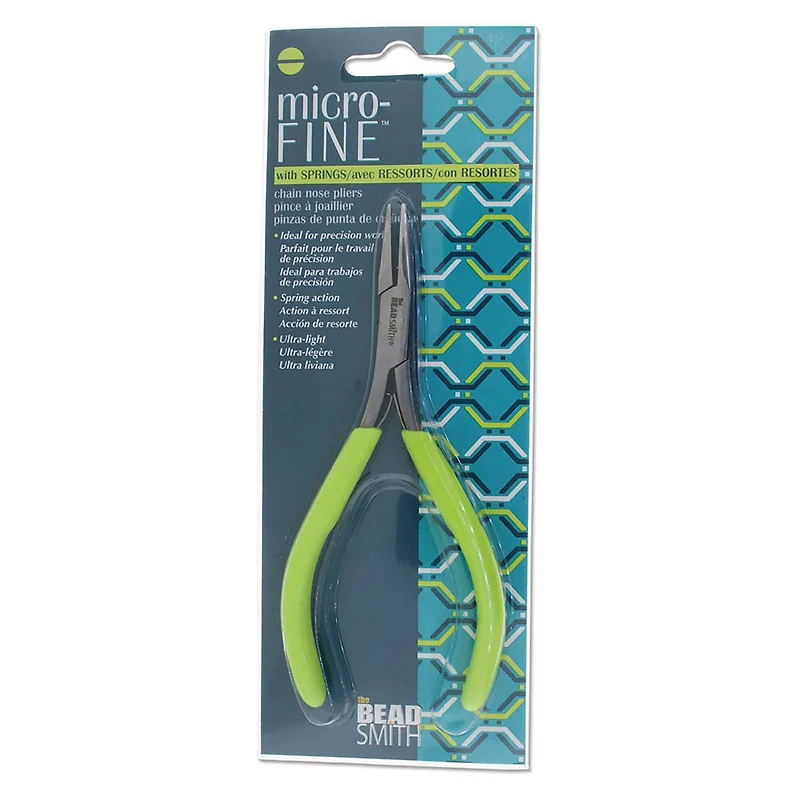 The Beadsmith® Micro-Fine™ Chain Nose Pliers
