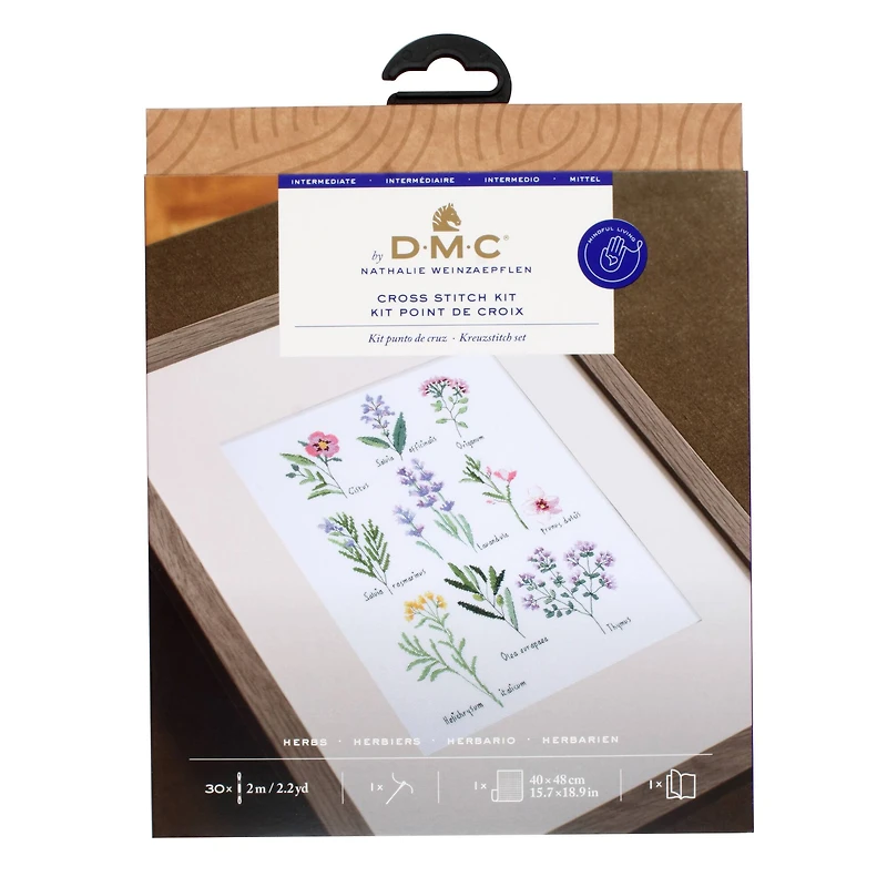 DMC® Herbs Intermediate Counted Cross Stitch Kit