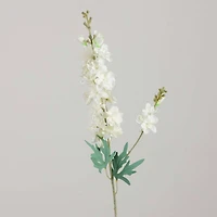 33" White Delphinium Flower Stems, 3ct.