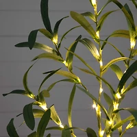 2ft. Pre-Lit Artificial Olive Tree with Warm White LED Lights