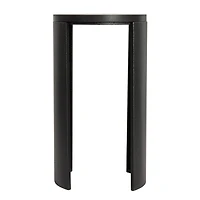 Hello Honey® Black Sleek Metal Round End Table