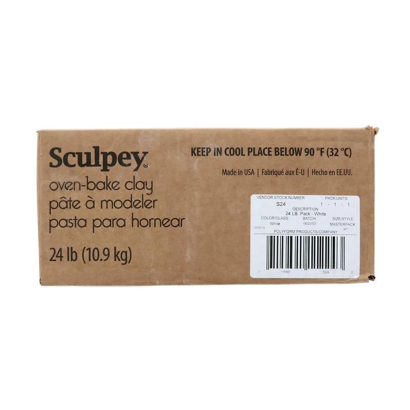 Original Sculpey® White Oven-Bake Clay, 24lb.