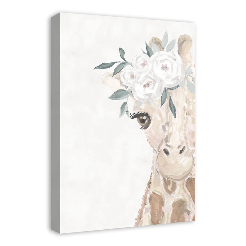 Baby Giraffe 16" x 24" Canvas Wall Art