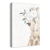 Baby Giraffe 16" x 24" Canvas Wall Art