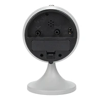 Hello Honey® 5" White Round Metal Table Clock with Alarm