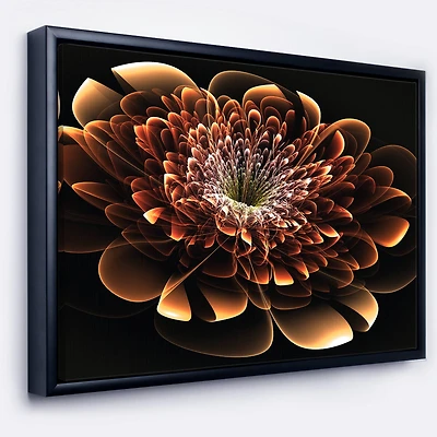 Designart - Brown Fractal Flower