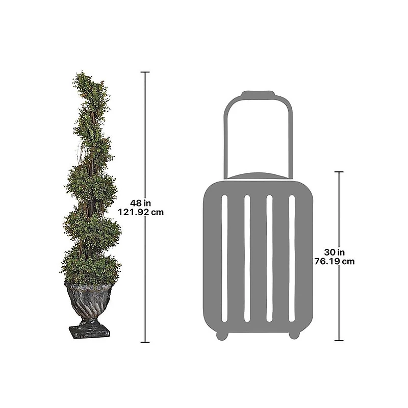 Design Toscano 4ft. Spiral Topiary Tree