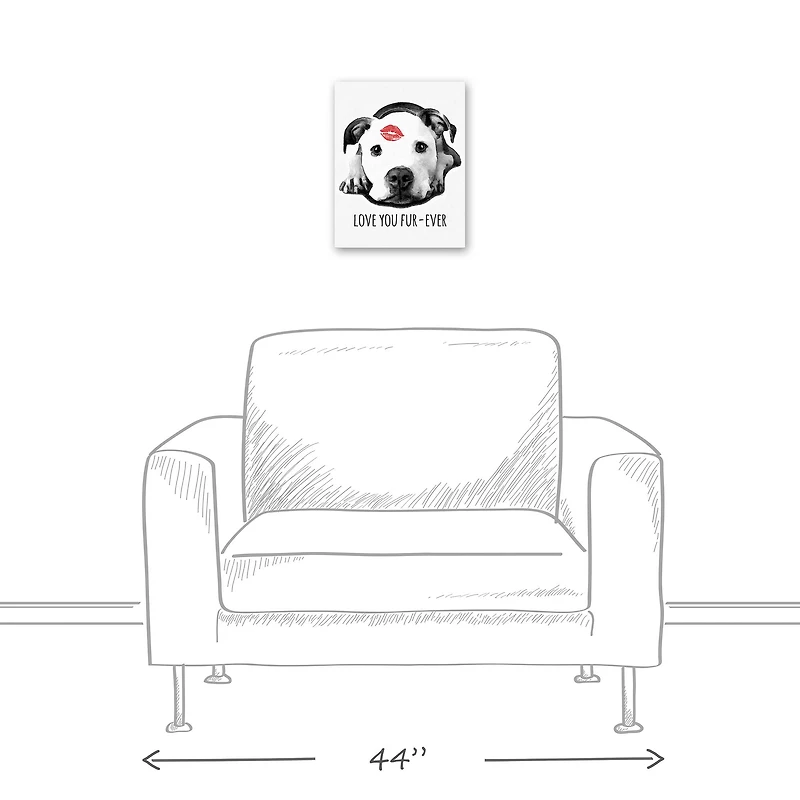 Love You Fur Ever Canvas Wall Art