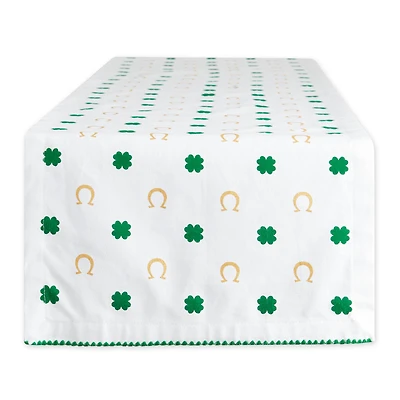 DII® 72" Clover Horseshoe Printed Table Runner