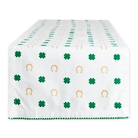 DII® 72" Clover Horseshoe Printed Table Runner