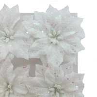 Silver Poinsettia Floral Accents, 4ct. by Ashland®