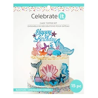 Mermaid Birthday Cake Topper Set by Celebrate It®