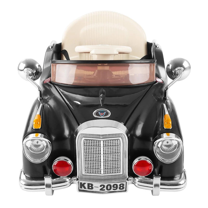 Toy Time Black Battery Powered Ride-On Classic Coupe Car