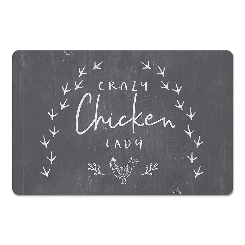 Crazy Chicken Lady 18" x 27" Floor Mat