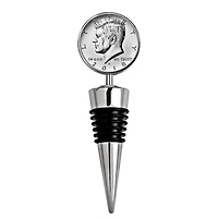 JFK Half Dollar Coin Wine Stopper