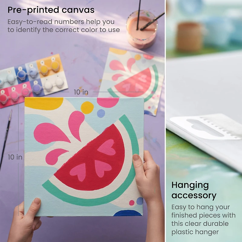 Arteza® Kids Mixed Design Paint by Numbers Kit, 35 pcs