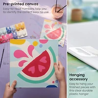 Arteza® Kids Mixed Design Paint by Numbers Kit, 35 pcs