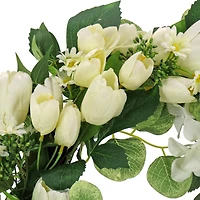 22" Tulip & Buttercup Wreath