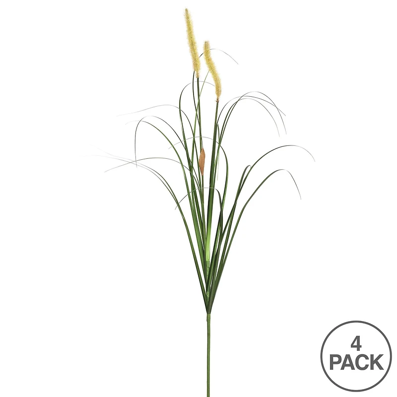 4 Pack: Mixed Green Foxtail Grass Spray