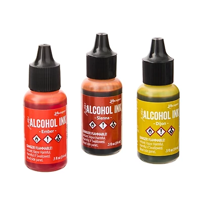 6 Packs: 3 ct. (18 total) Tim Holtz® Orange & Yellow Spectrum Alcohol Inks