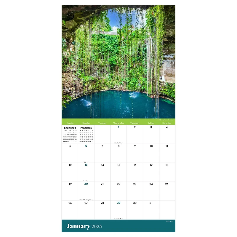 TF Publishing 2025 Mexico Wall Calendar