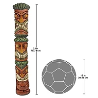 Design Toscano® 31" Moai Haku Pani Aloha Hawaii Tiki Sculpture