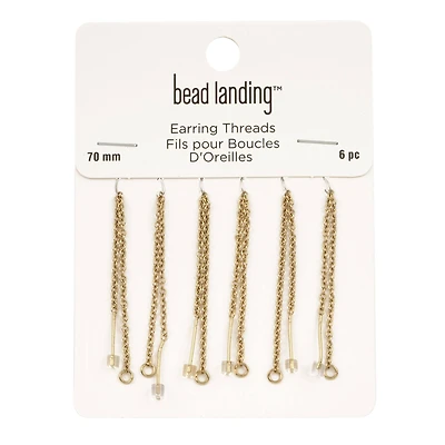 70mm Earring Threads with Rings