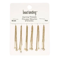 70mm Earring Threads with Rings