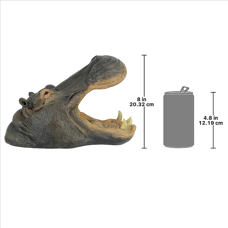 Design Toscano 13" Huey the Hippo Garden Statue