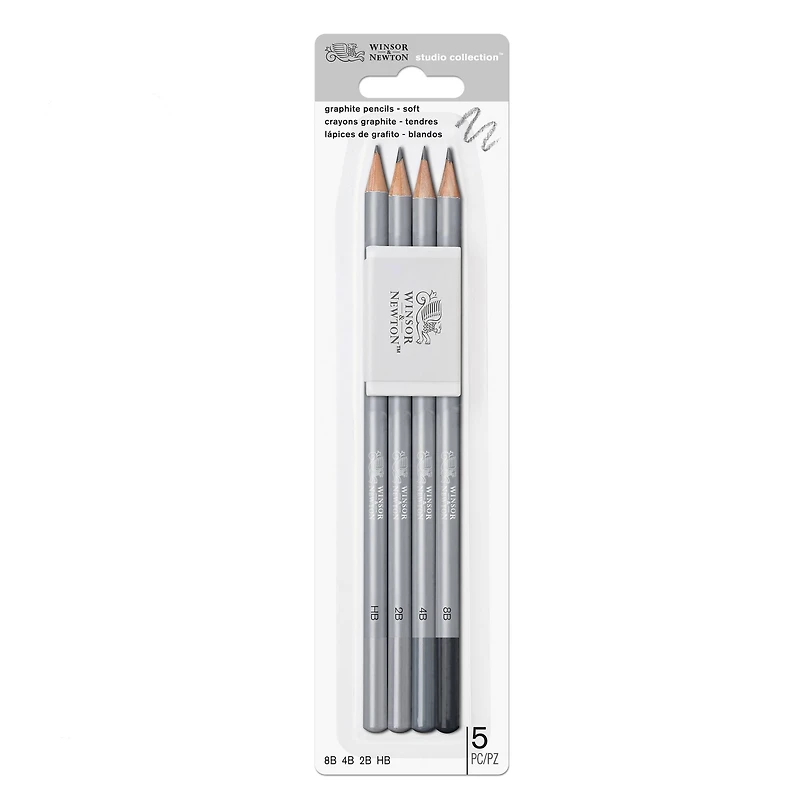 Winsor & Newton™ Studio Collection™ Graphite Pencil Set & Eraser