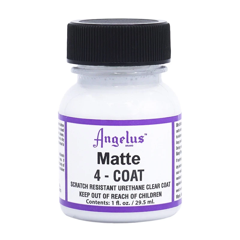 6 Pack: Angelus® 4-Coat Matte Urethane Clear Coat, 1oz.