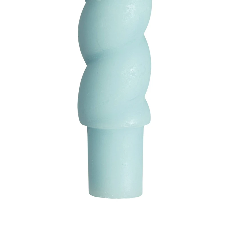 Hello Honey® 10" Light Blue Unscented Twisted Taper Candles, 2ct.