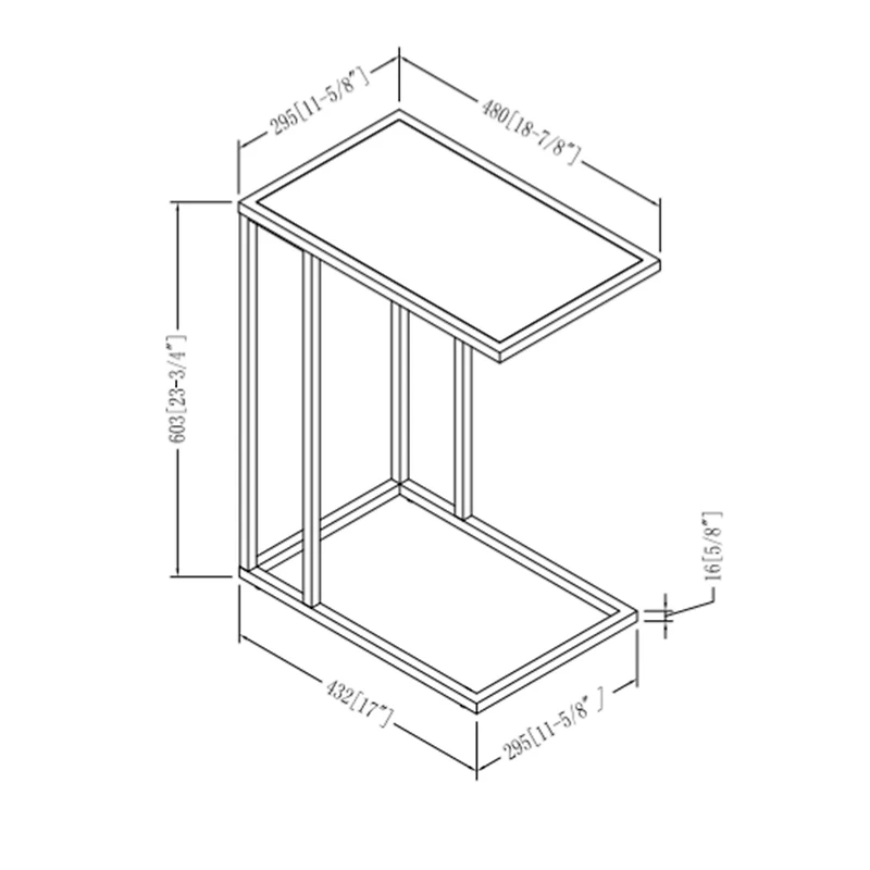 Walker Edison Modern End C Table