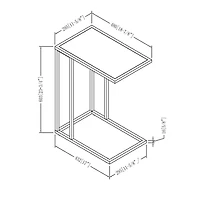 Walker Edison Modern End C Table