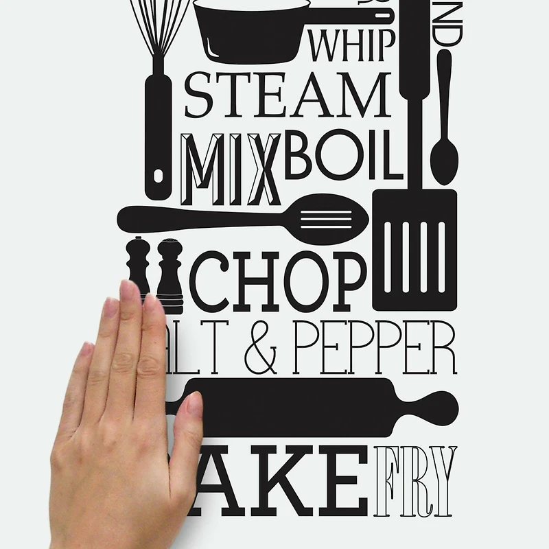 RoomMates Cooking Conversions Peel & Stick Wall Decals