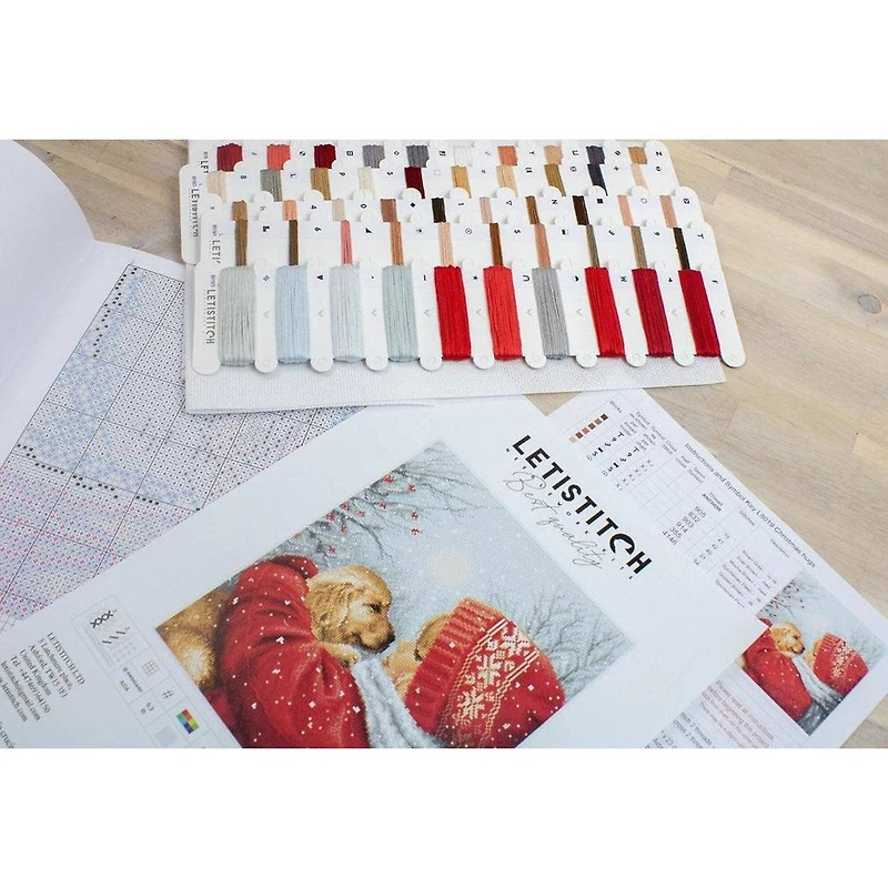 Letistitch Christmas Hugs Counted Cross Stitch Kit