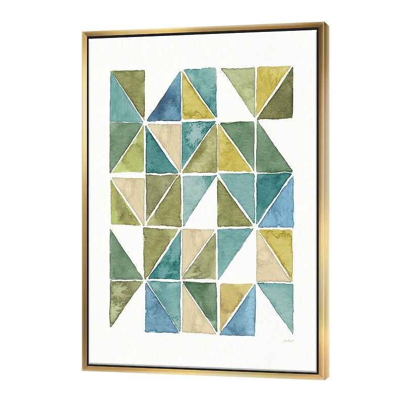 Designart - geometric Green Triangle I