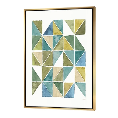 Designart - geometric Green Triangle I