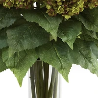 Hydrangea with Cylinder Silk Flower Arrangement