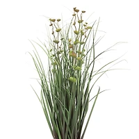 Artificial Potted Green Grass & Eucalyptus