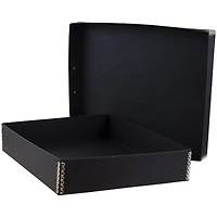 JAM Paper Black Kraft File Box