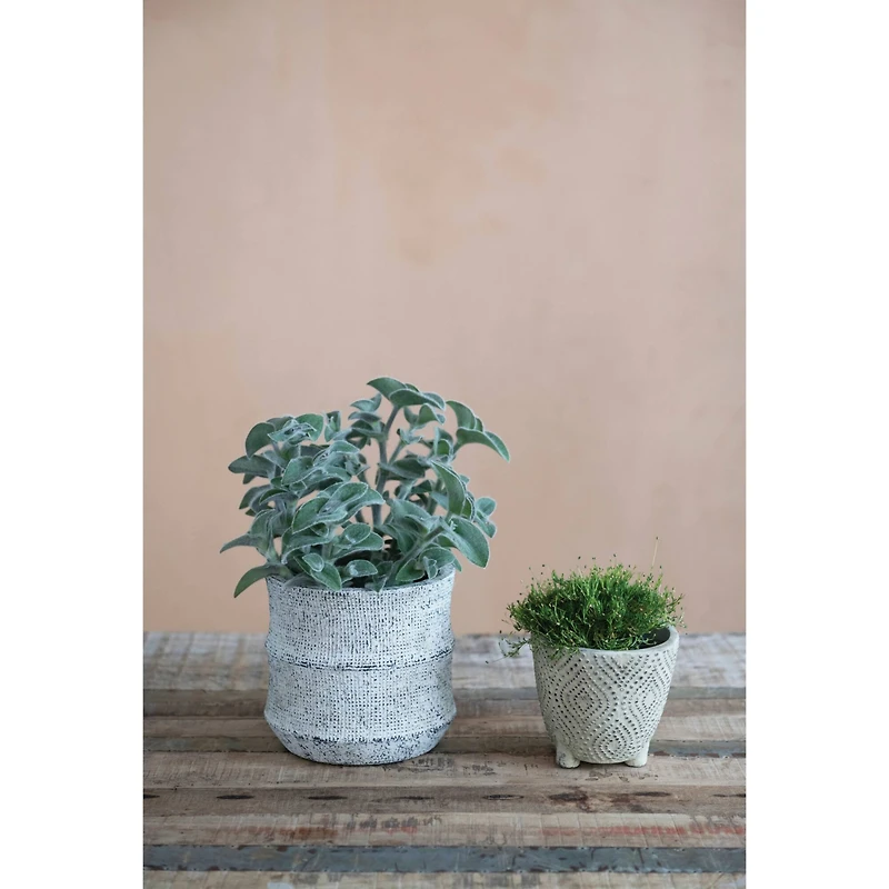 Hello Honey® 7'' Textured Sandstone Planter