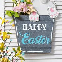 Glitzhome® 18" Easter Wooden Bunny Eggs Wall Décor