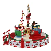 Lemax® Carnival Santa's Peppermint Teacup Spinner