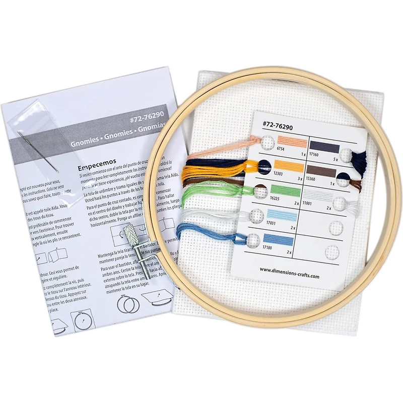 Dimensions® 6" Round Gnomies Counted Cross Stitch Kit