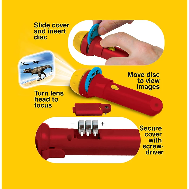 Brainstorm Toys STEM Dinosaur Flashlight & Projector