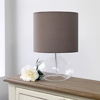 Simple Designs Glass Raindrop Table Lamp